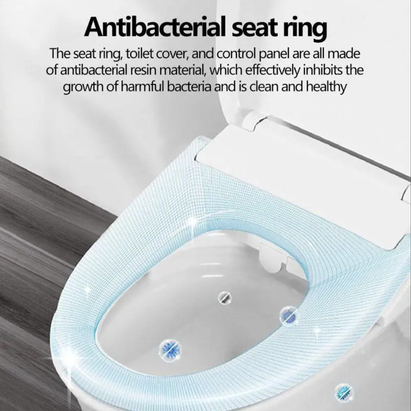 Toilet seat with antibacterial seat ring