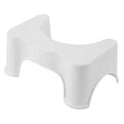 White plastic stool