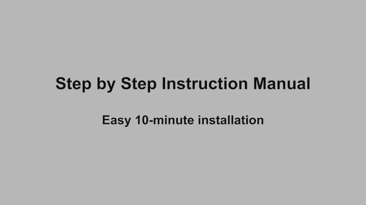 Load video: Installation process video